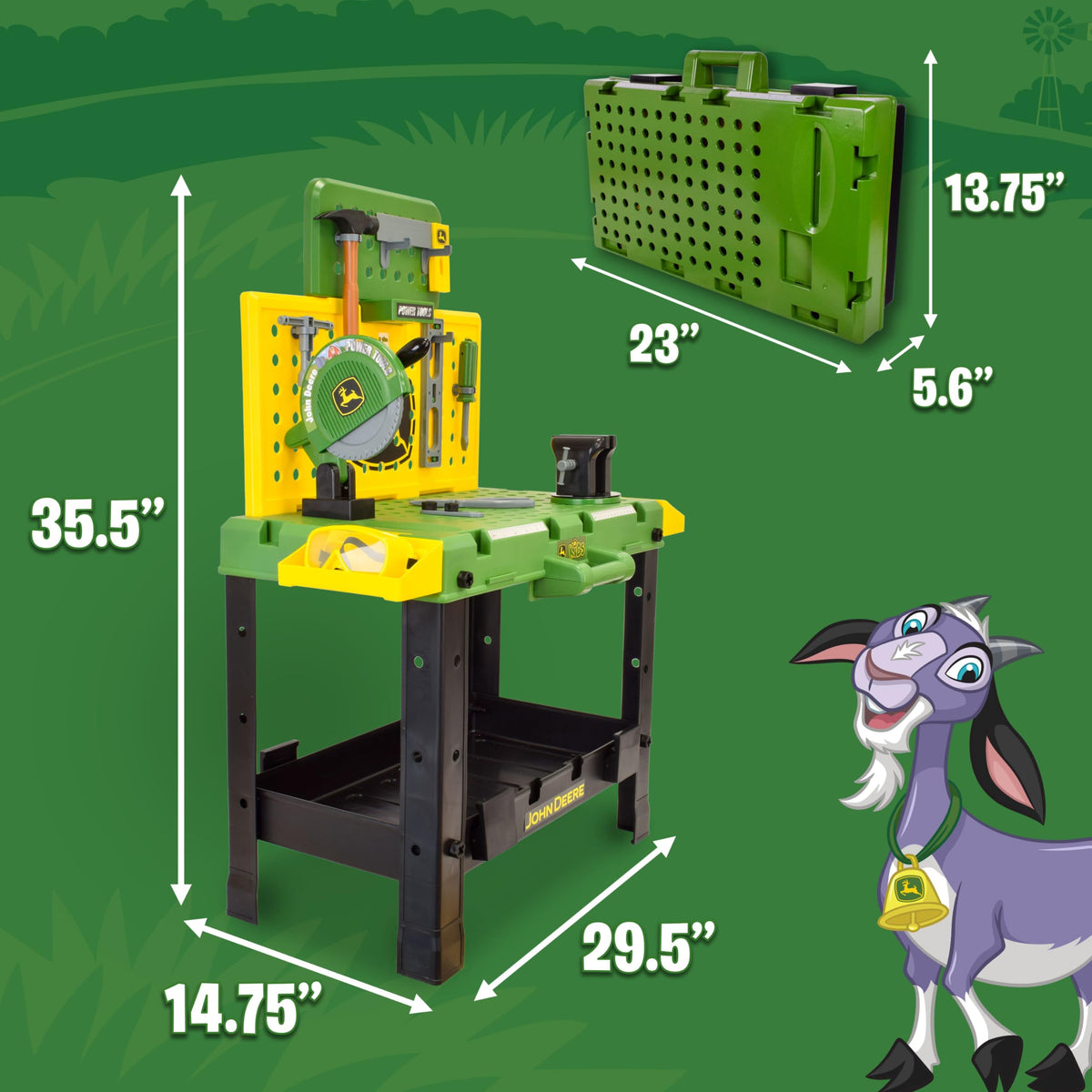 John Deere Kids Workbench easy assembly guide and instructions