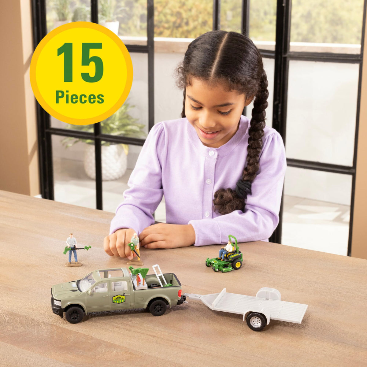 John Deere LP85796 riding lawn mower for realistic landscaping pretend play
