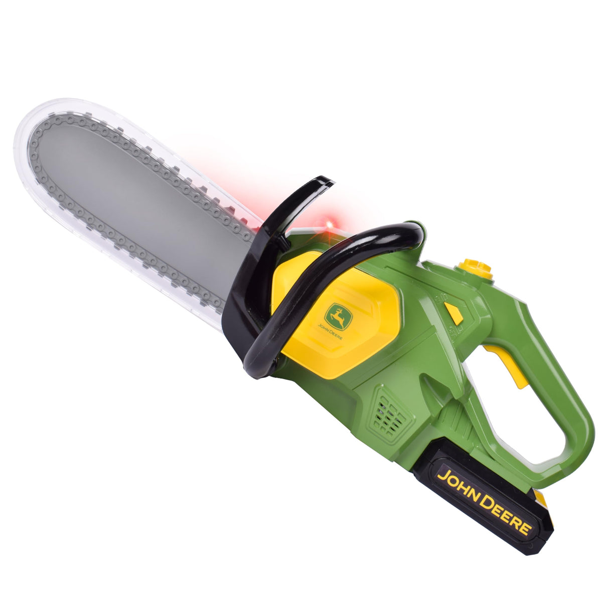 John Deere power tools chainsaw toy with realistic lights and sounds enhances pretend play realism