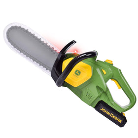 John Deere power tools chainsaw toy with realistic lights and sounds enhances pretend play realism