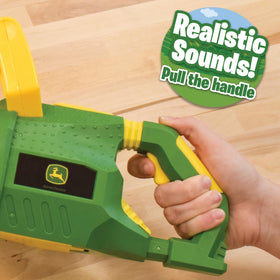 John Deere weed trimmer tilting head for authentic role play experiences