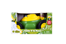 Bubble-powered action with no batteries boosts kid-friendly play sessions.