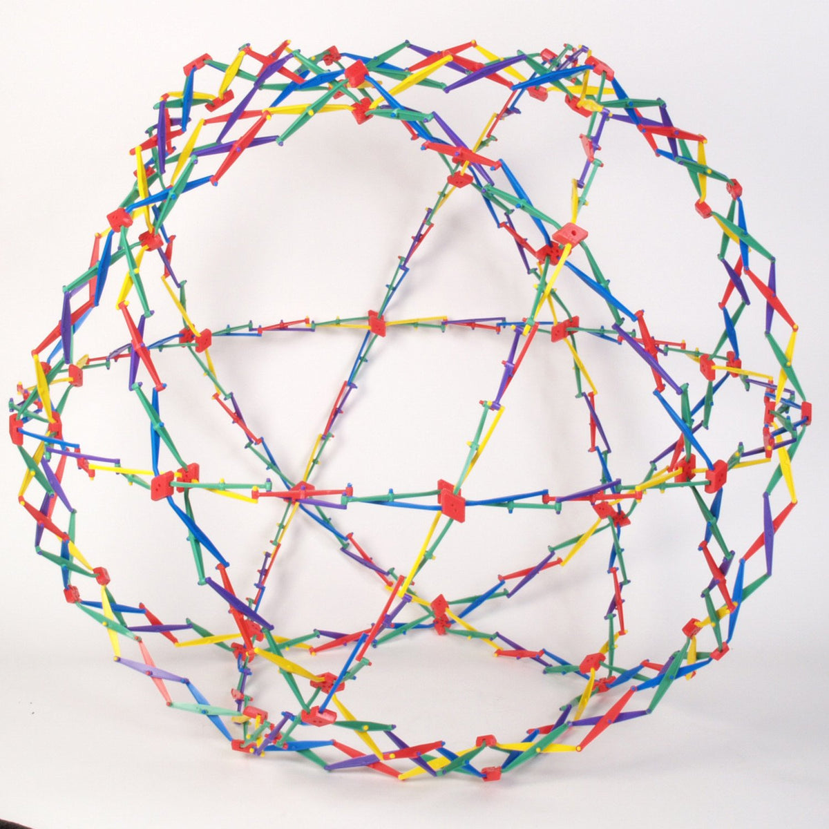 Hoberman Sphere expanded to 30 inches for dynamic play.