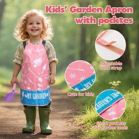 JOI MEW kid pink gardening tools set with trowel for seed planting