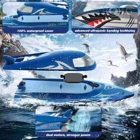 JOI MEW smart water-sensing feature stops motors on land for safety.