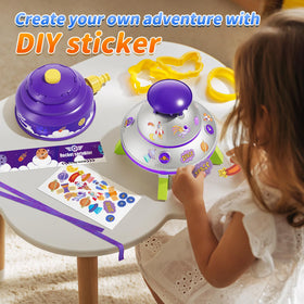 JOI MEW UFO sprinkler features adjustable height for customizable fun