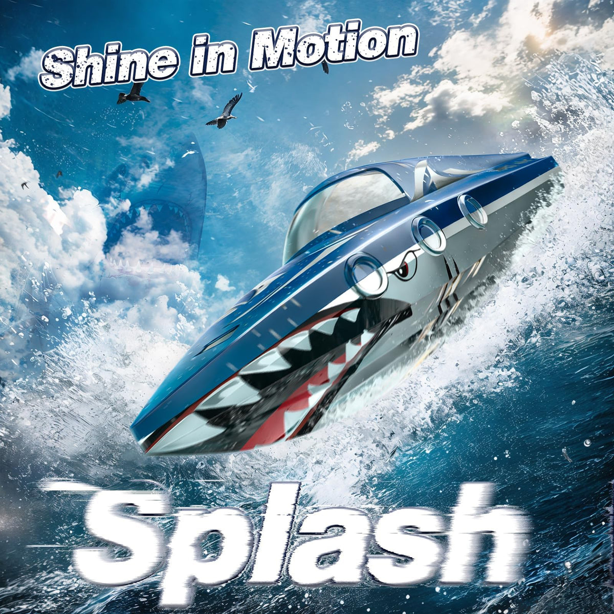 JOI MEW waterproof shark hull protecting electronics during splashes.
