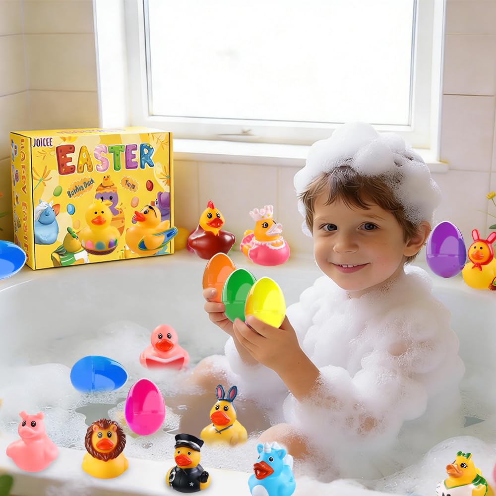 JOICEE durable rubber ducks are easy to clean before next bath.