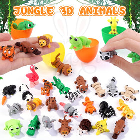 JOICEE vibrant jungle animal figures with detailed coloring and smooth finish