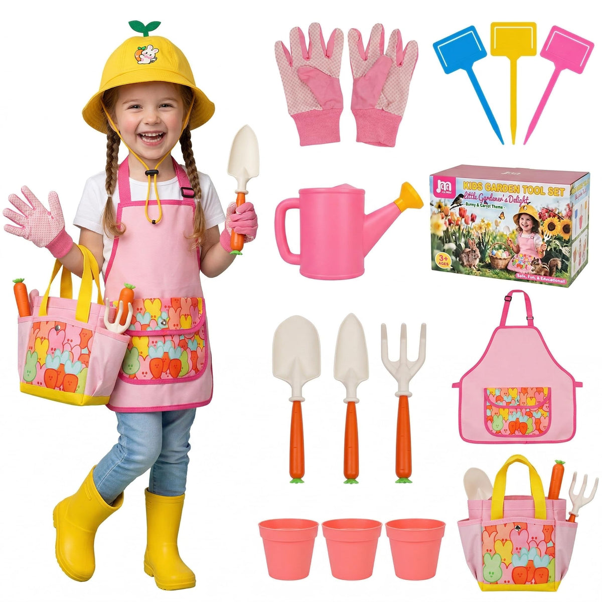JOI MEW carrot-shaped shovel boosts little gardeners' confidence during safe digging