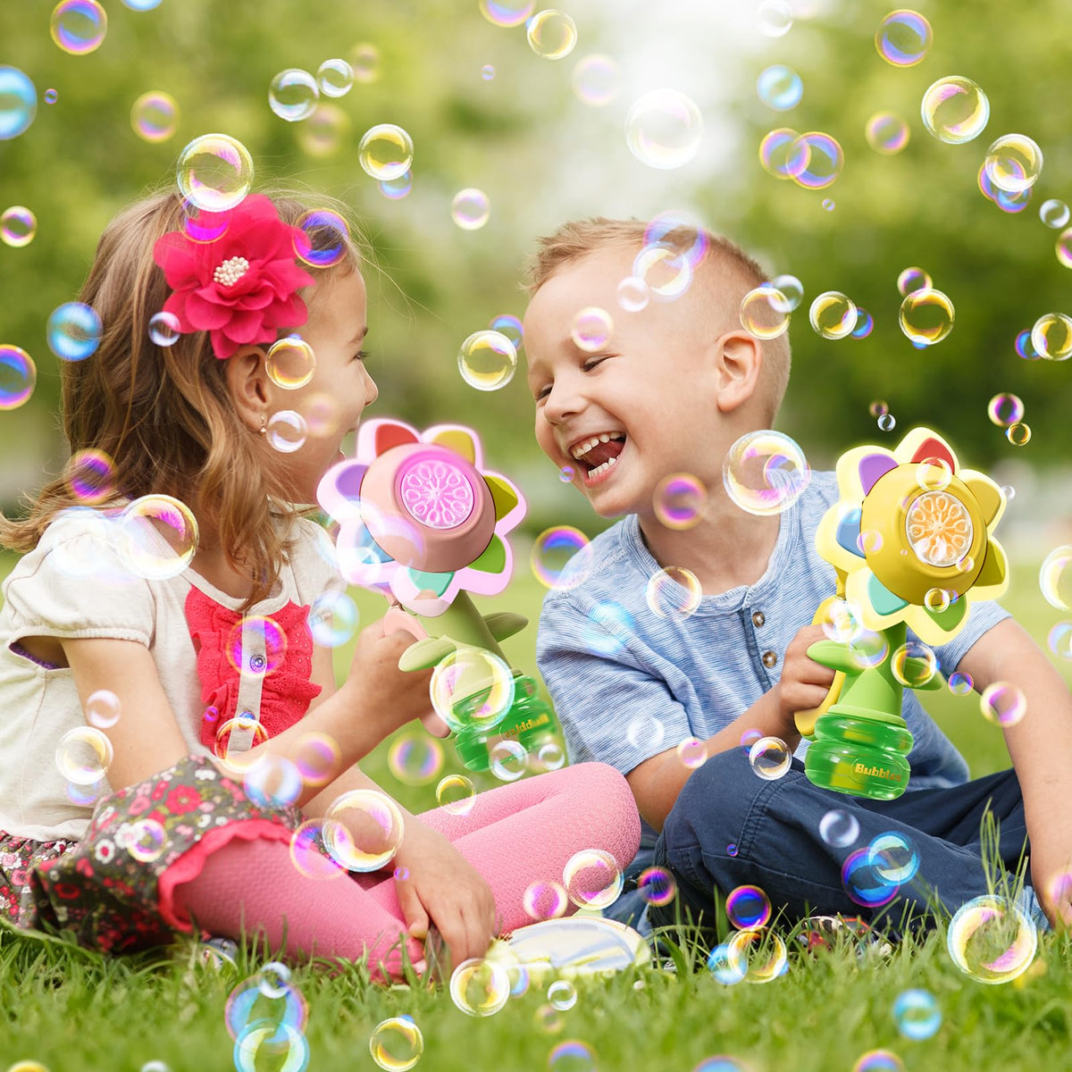 JOI MEW LED-lit bubble maker suits outdoor summer adventures.