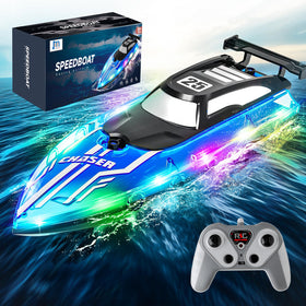 JOI MEW RC Boat presented as a stylish gift for kids who love water fun.