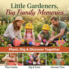 JOI MEW soft garden gloves offer breathable kid protection