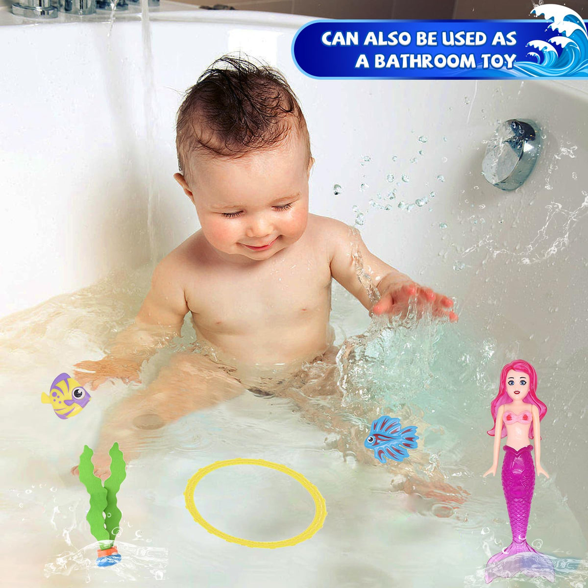 JOINBO fish toys are easy-to-grip, promoting safe play and dancing shadows in water.