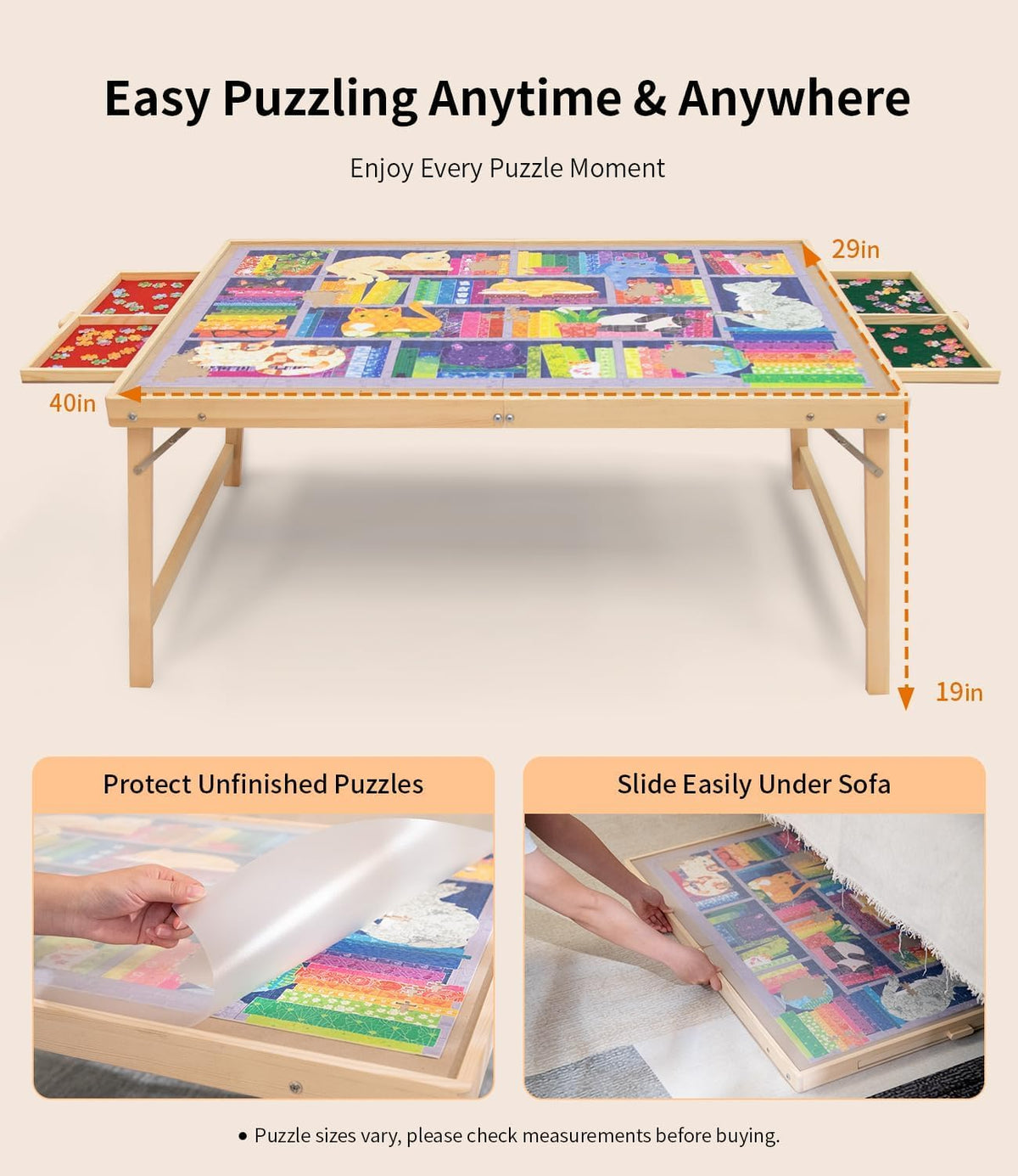 JOIN&JOY folded design stores compactly in small spaces.