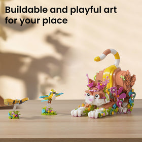 JOJO&Peach bird model assembly showing graceful posing for storytelling.