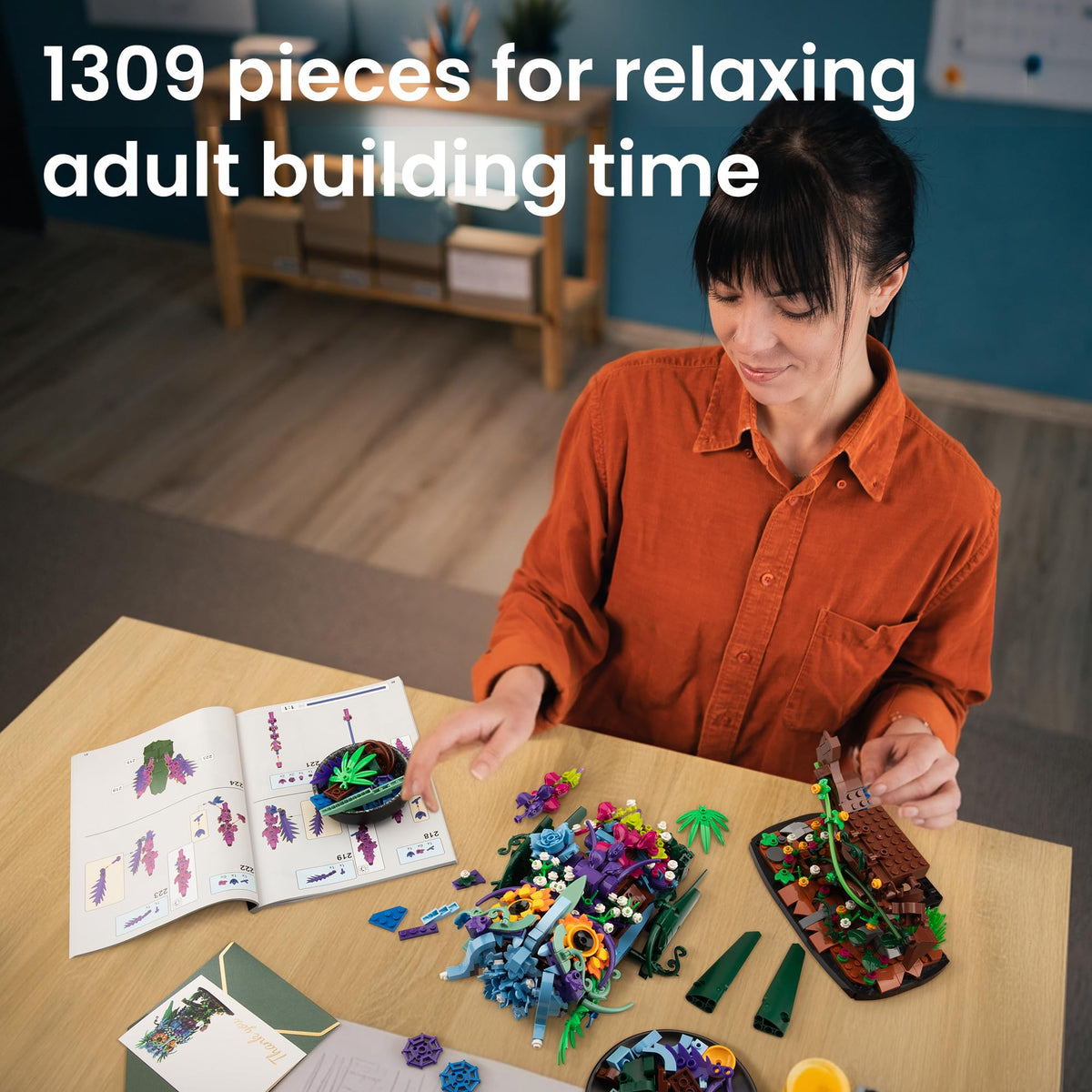 Screen-free building fun with the JOJO&Peach owl for ages 8 and up.