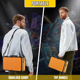 Capacity for 600+ toploaders in a single case.