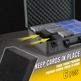 JOJOUP capacity view shows space for 600+ toploaders and 170+ magnetic holders