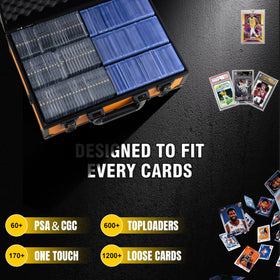 Velvet-lined interior protects cards from scratches and dust.
