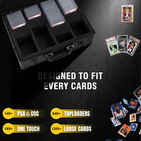 JOJOUP reinforced aluminum frame with thick foam interior protects cards during travel.