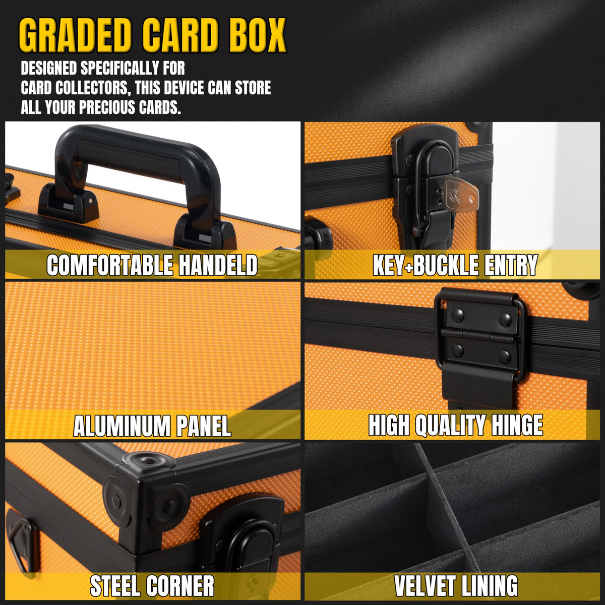 Secure lock system with keys ensures safe transport.