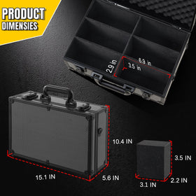 JOJOUP toploader storage box capacity display showing space for 600+ loaders