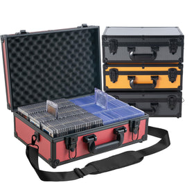 JOJOUP Toploader storage box red front view for easy access.