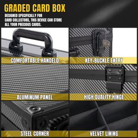 JOJOUP toploader storage box reinforced corners resist impacts during transport