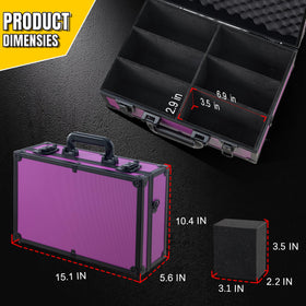 JOJOUP Toploader Storage Box side view shows secure locking for travel protection