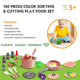 JOKERKING peel cut fruits and seafood with Velcro for tactile play.