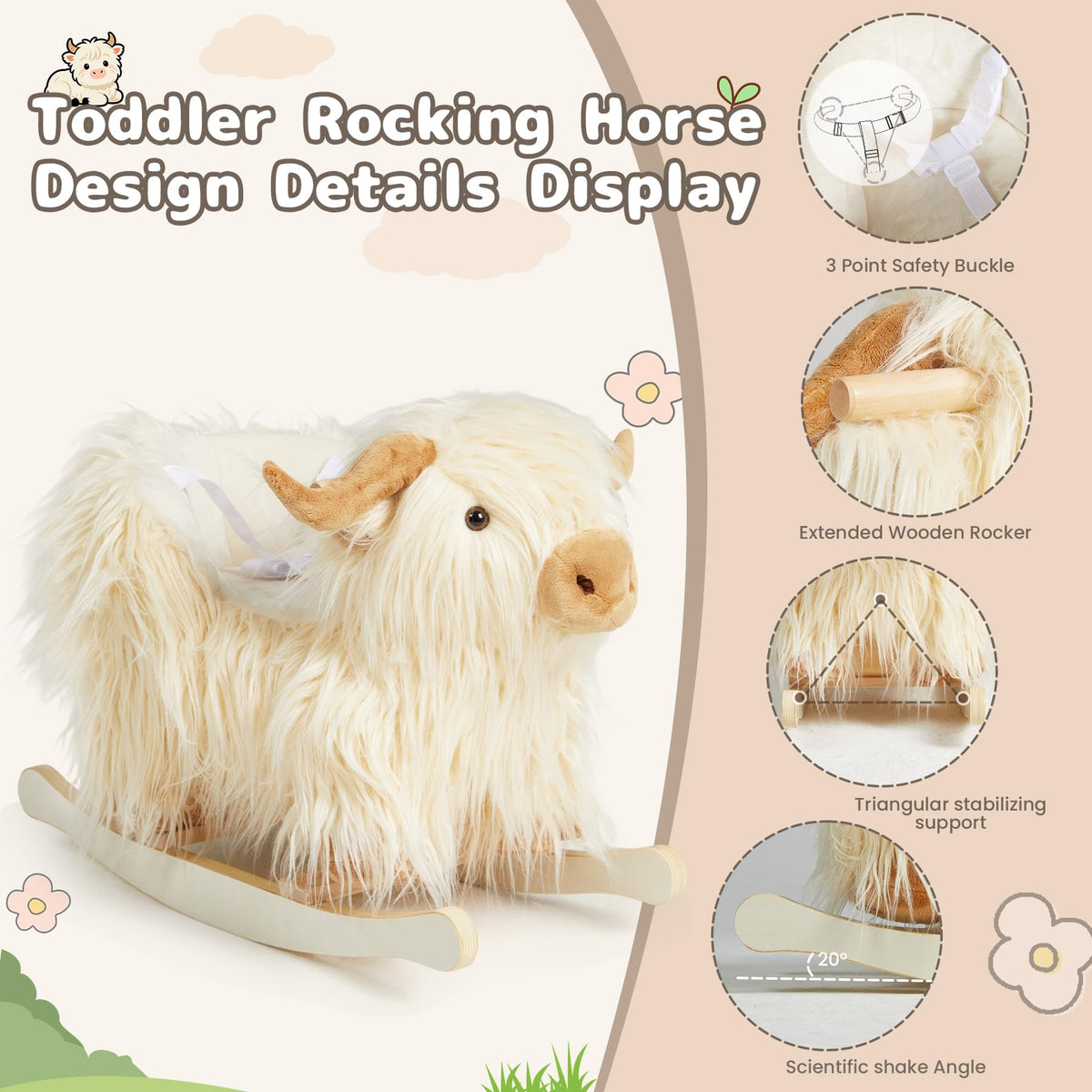 JOLIE VALLÉE TOYS & HOME easy-clean surface shown after use with cleaning-friendly design