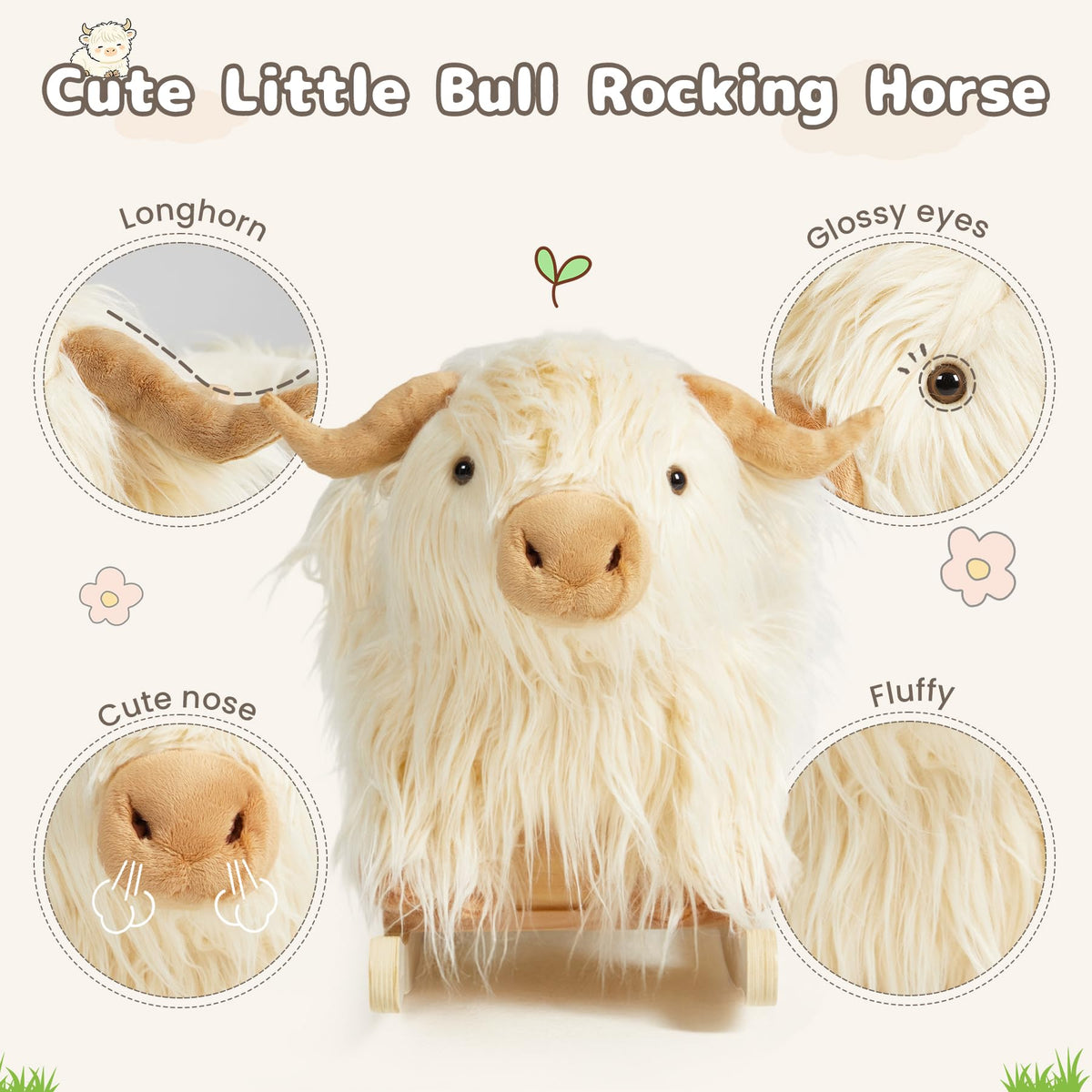 JOLIE VALLÉE TOYS & HOME natural wood finish with fabric accents ready for assembly