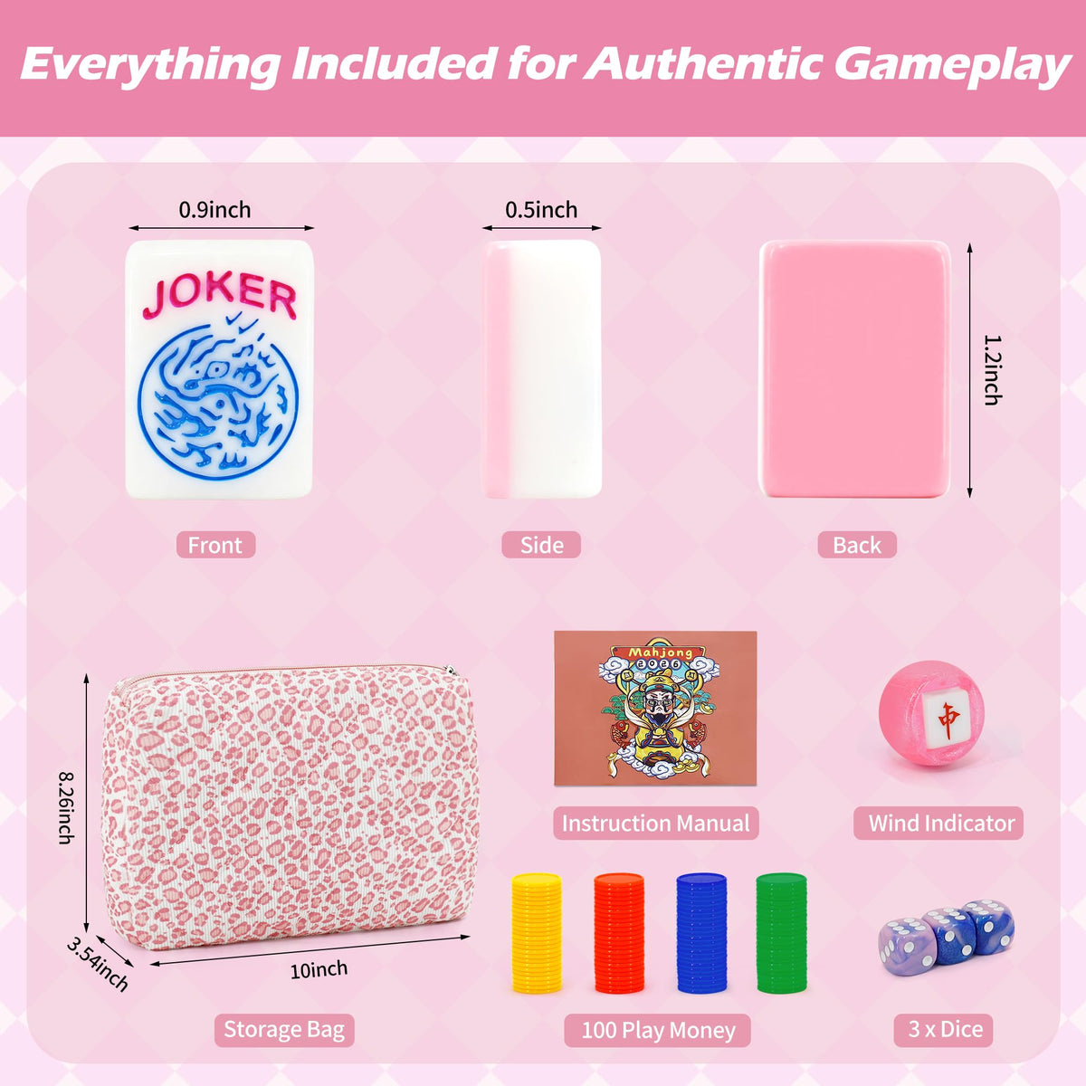 Jolitac mahjong carry case combines style and portability with durability.