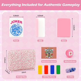 Jolitac mahjong carry case combines style and portability with durability.