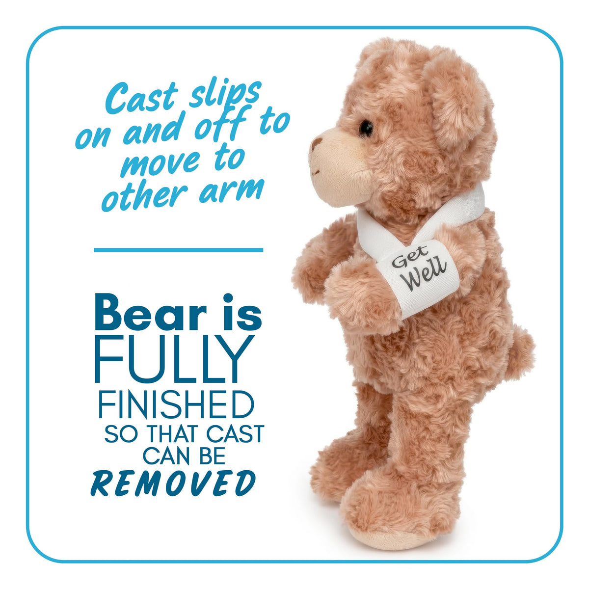 Kid and adult-friendly Jolitee bear serves as a comforting companion.
