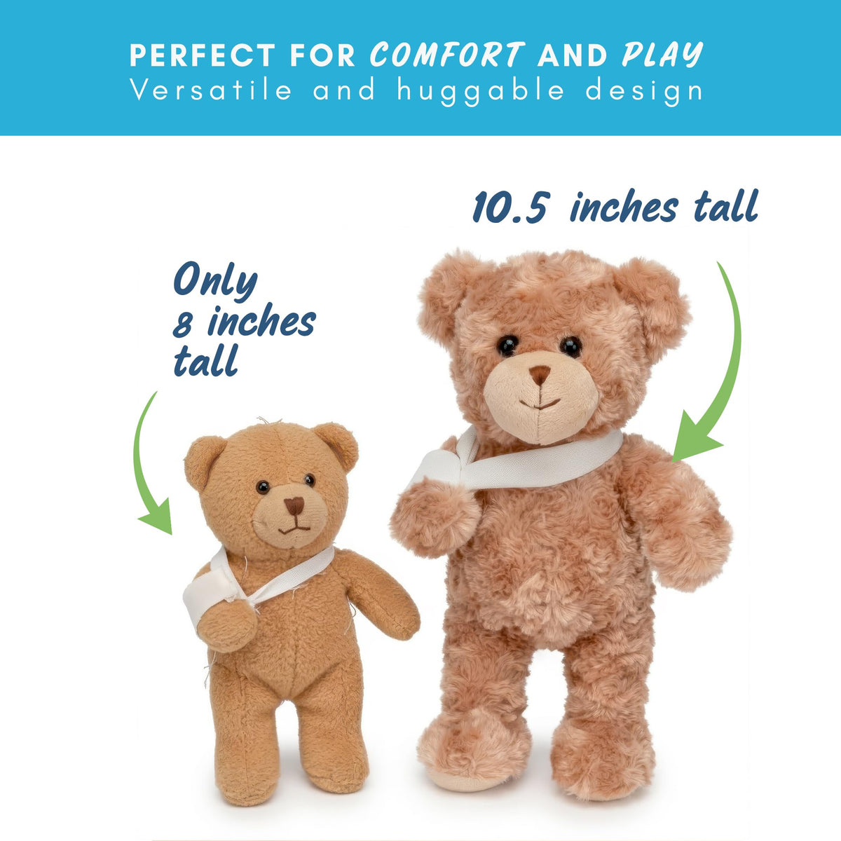 Soft, huggable body of the Jolitee bear invites gentle interaction.