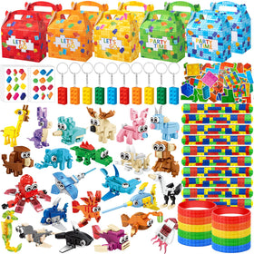 JOLJUMP animal blocks 12-piece set shown for kids party favors boosting creativity