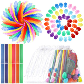 JolliLudo 24 colorful scarves for vibrant dance play and creative movement.