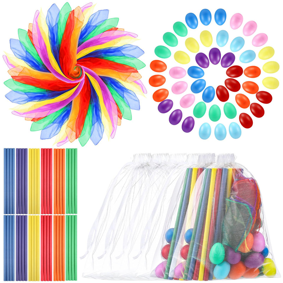 JolliLudo 24 colorful scarves for vibrant dance play and creative movement.