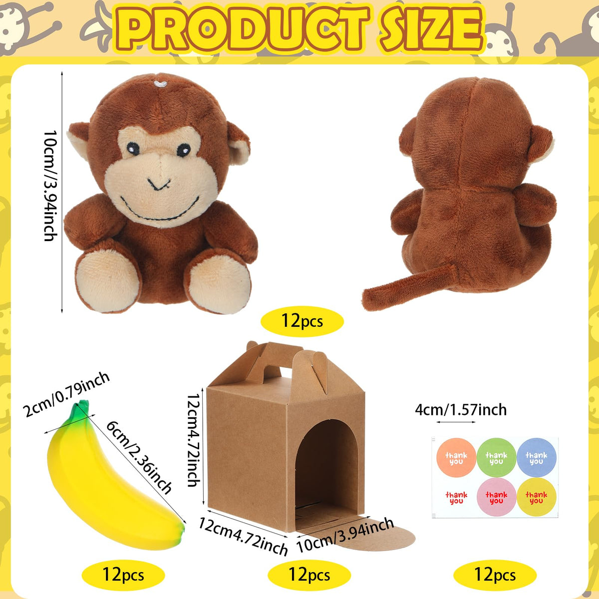JolliLudo banana prop adds playful realism to adoption party decor.