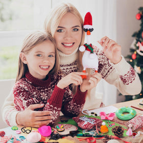 JolliLudo desk goose outfits Christmas look creates festive table decor