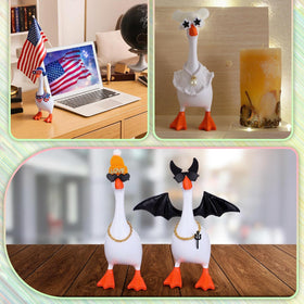 JolliLudo desk goose outfits Halloween look adds whimsy to the desk