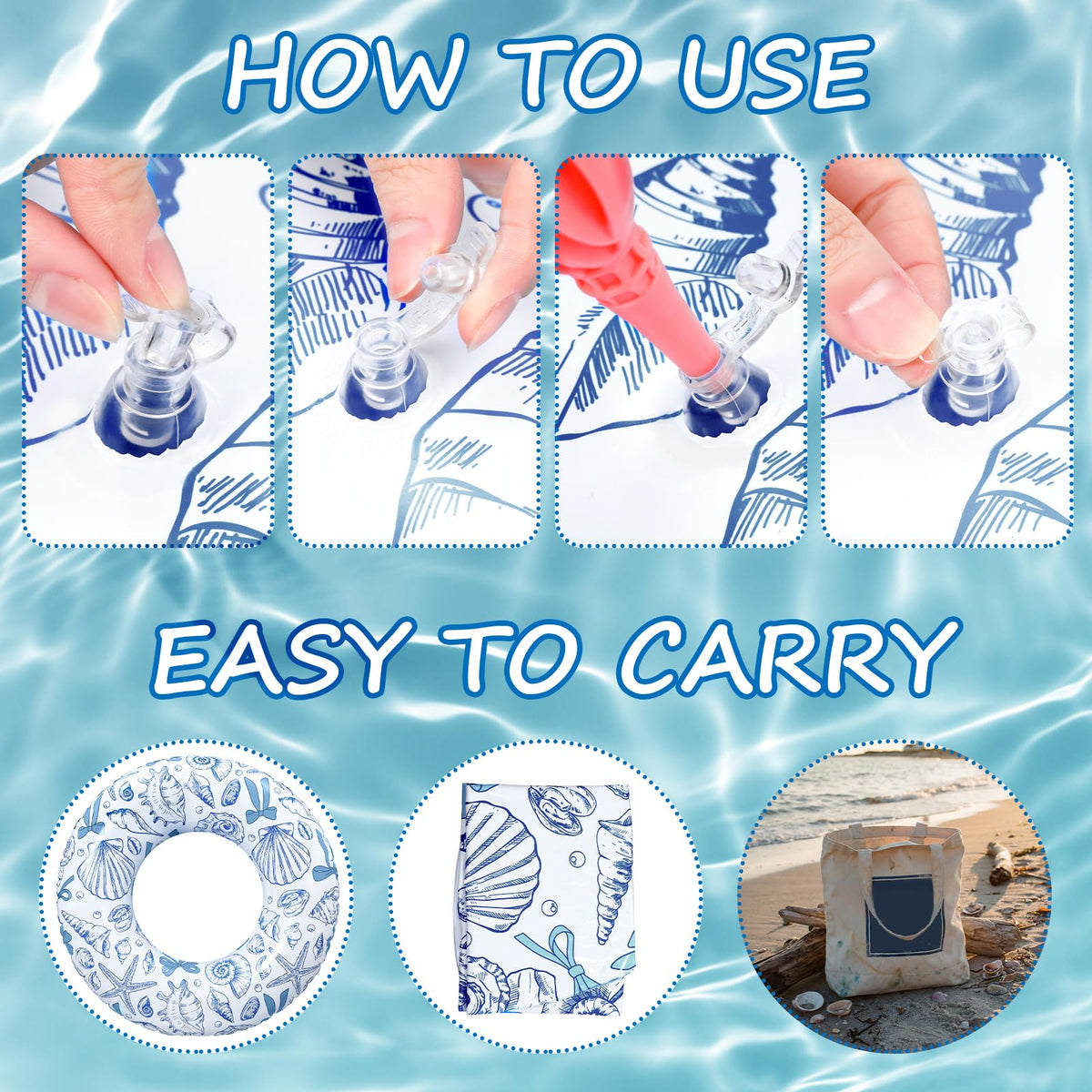 JolliLudo easy inflation and quick deflation for simple storage.