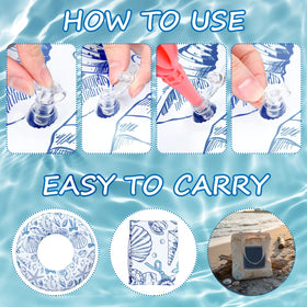 JolliLudo easy inflation and quick deflation for simple storage.