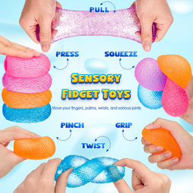 JolliLudo gummy squeeze ball orange provides sensory engagement and mood support.