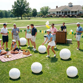 JolliLudo inflatable golf ball decoration ideal for pool parties and summer décor
