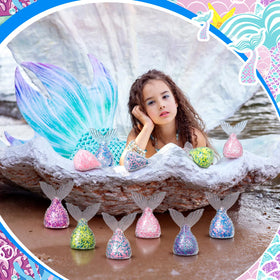 JolliLudo mermaid ball made with TPR shows mermaid tail design for theme.