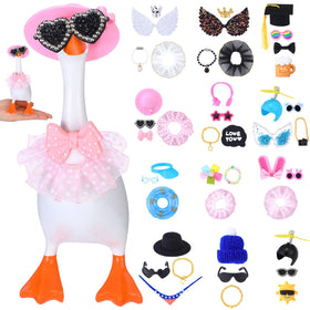 JolliLudo mini goose outfits collection 1: vacation-themed accessories for charming desk décor