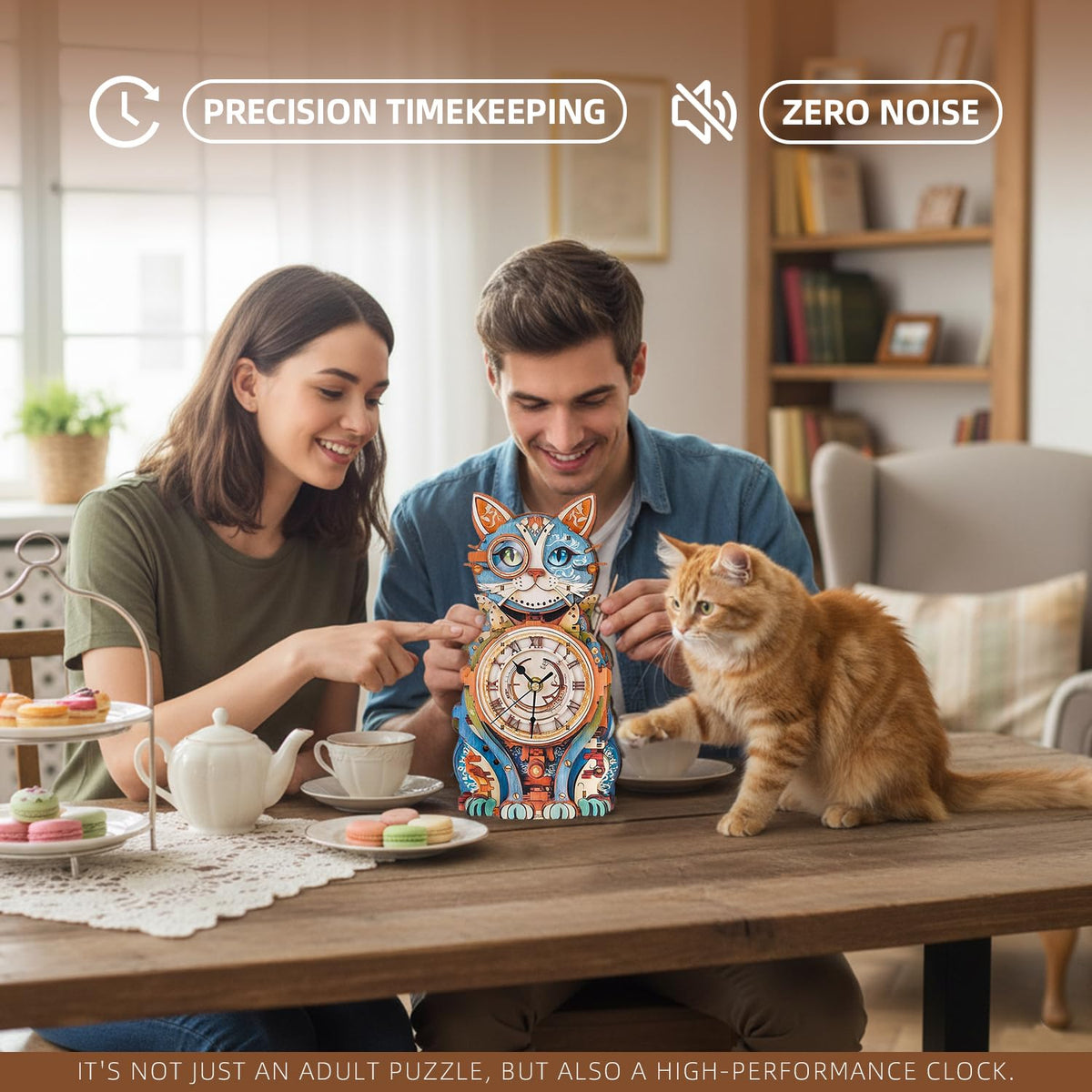 Jollitot premium basswood clock puzzle highlights durability and safe materials